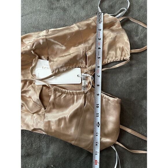 NWT Shona Joy Lace Front Maxi Dress Desert Rose sz 4 US - Picture 7 of 11